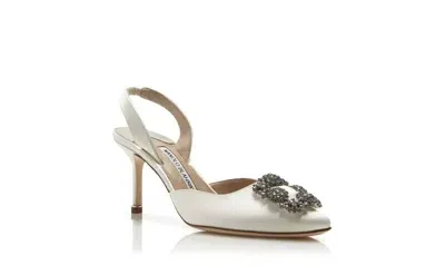 Manolo Blahnik Sandals In White