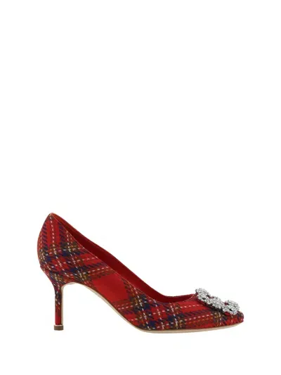 Manolo Blahnik Hangisi Pumps In Multicolor