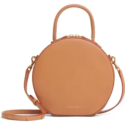 Mansur Gavriel Circle Leather Bag In Brown