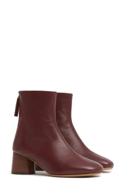 Mansur Gavriel Glove Bootie In Pomegranate