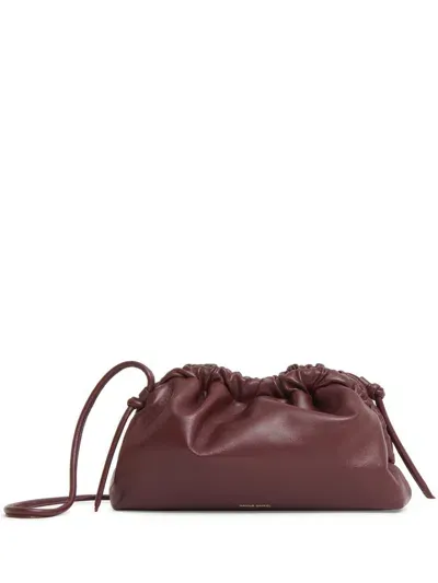 Mansur Gavriel Mini Cloud Clutch Bag In Red