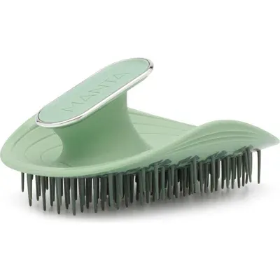 Manta Healthy Hair Brush In Serene Green