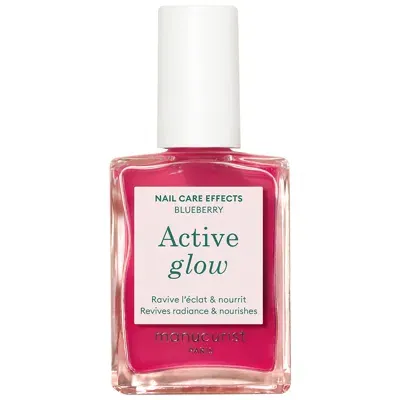 Manucurist Active Glow Polish 15ml - Blueberry In White