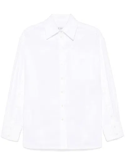 Manuel Ritz Cotton Twill Shirt In White