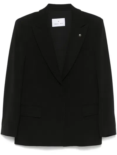 Manuel Ritz Single-breasted Blazer In Black