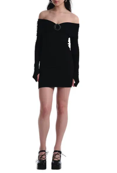 Manurí Amara Buckle 2.6 Minidress In Black