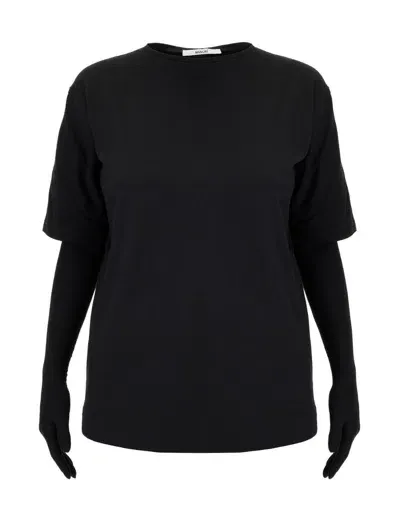 Manurí Manuri Bobby Crewneck T In Black