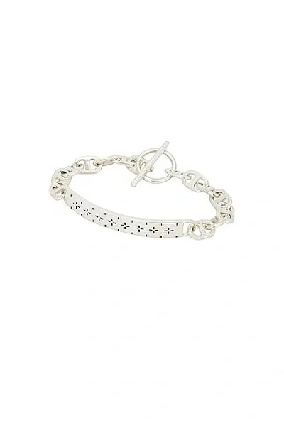 Maple Bandana Id Bracelet In Silver 925