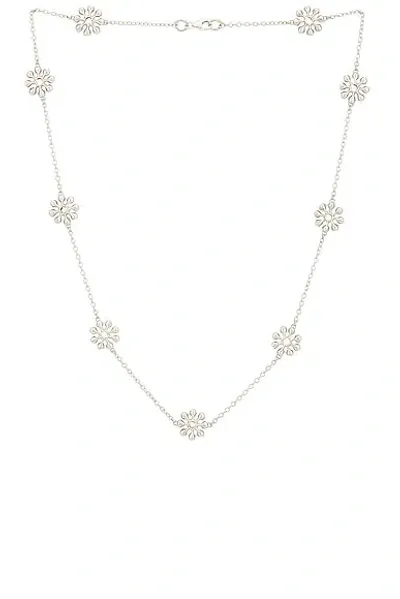 Maple Orbit Chain Necklace In Silver 925