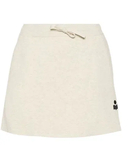 Marant Etoile Amaline Mini Skirt In Grey