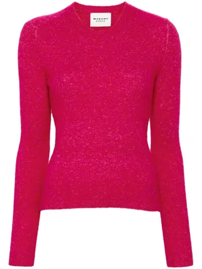 Marant Etoile Burshed-knit Jumper In Pink