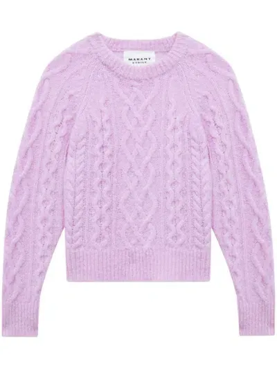 Marant Etoile Cable-knit Jumper In Pink