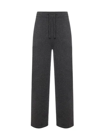 Marant Etoile Drawstring Knit Pants In Antracite