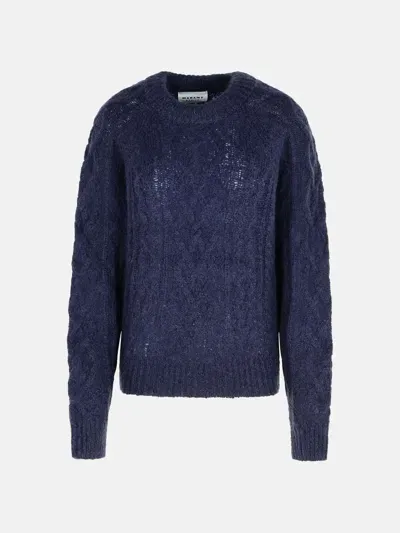 Marant Etoile 'elka' Navy Mohair Blend Sweater