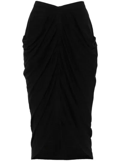 Marant Etoile Ilis Midi Skirt In Black