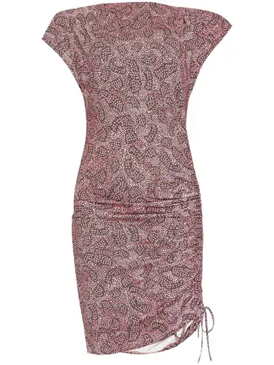 Marant Etoile Jovania Mini Dress In Pink