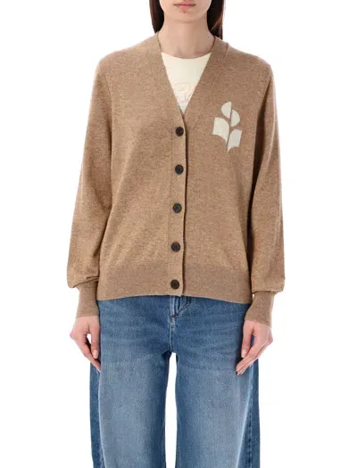 Marant Etoile Camel Cotton Blend Cardigan