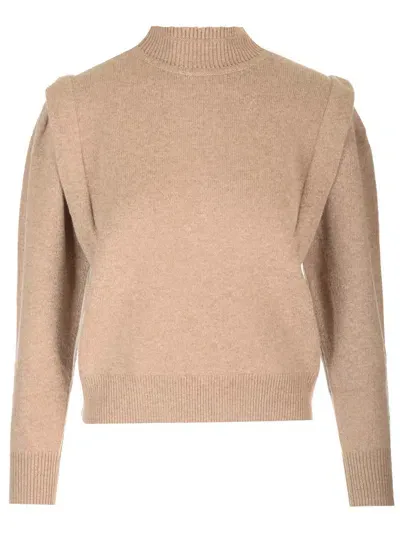 Marant Etoile Lucile Cropped Sweater In Be Beige