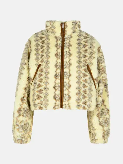 Marant Etoile 'mackensy' Polyester Blend Jacket In Beige