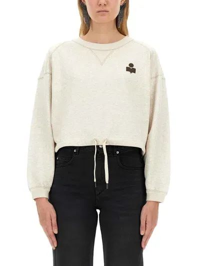 Marant Etoile "margo" Sweatshirt In Powder