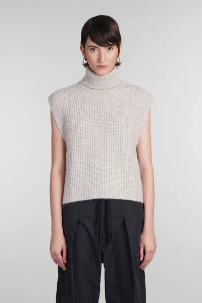 Marant Etoile Megan Knitwear In Grey Wool