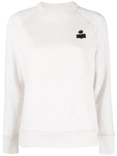 Marant Etoile Milla Logo-embroidered Sweatshirt In Neutrals