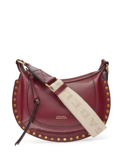 Marant Etoile Mini Moon Crossbody Bag In By Burgundy