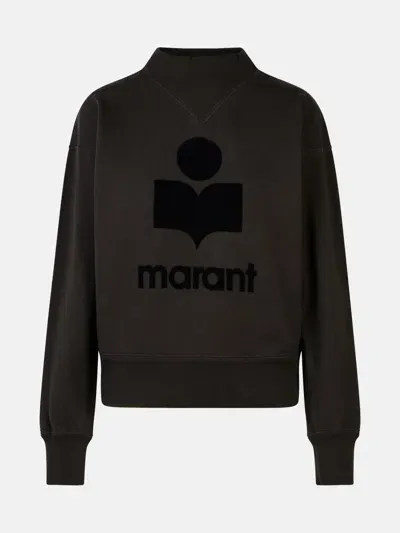 Marant Etoile 'moby' Black Cotton Blend Sweatshirt