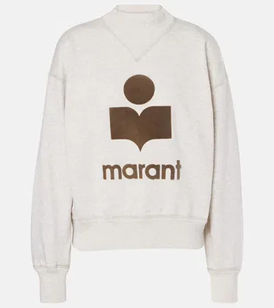 Marant Etoile Moby Logo Jersey Sweatshirt In Neutrals