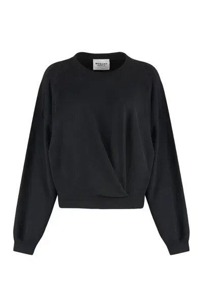 Marant Etoile Paulia Crewneck Sweatshirt In Black