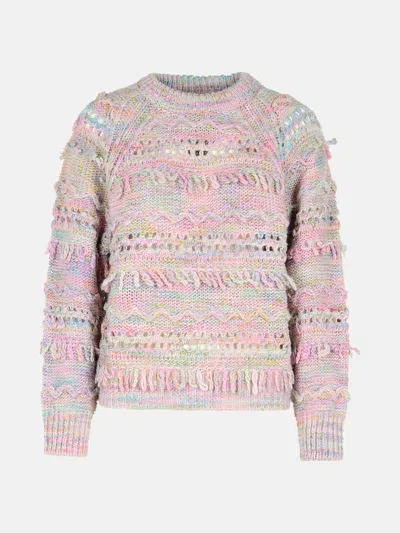 Marant Etoile 'rivka' Pink Acrylic Blend Sweater