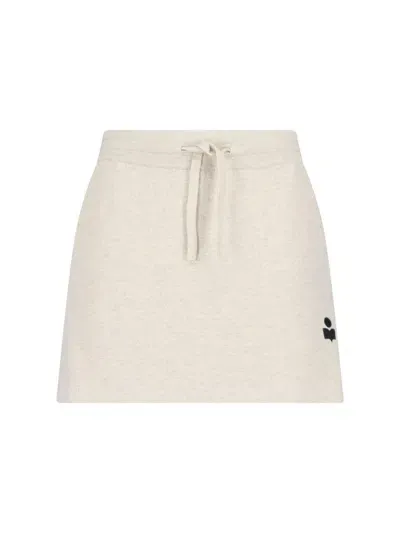 Marant Etoile Sports Mini Skirt In Grey