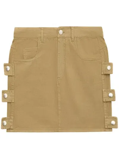 Marant Etoile Stessy Mini Skirt In Neutrals