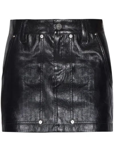 Marant Etoile Vesna Mini Skirt In Black