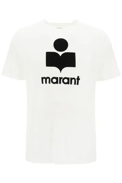 Marant Karman Linen Logo T-shirt In Black