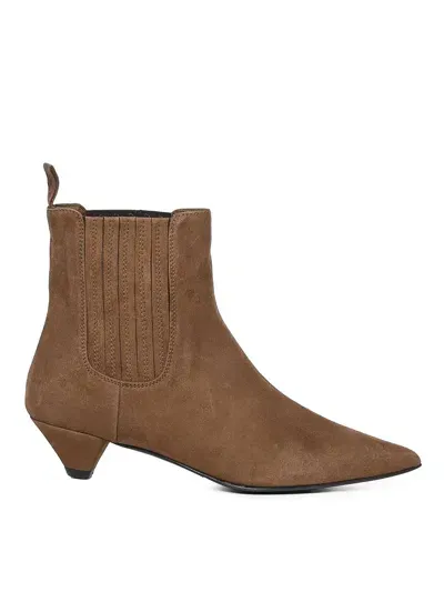 Marc Ellis Burnt Suede Ankle Boot In Brown