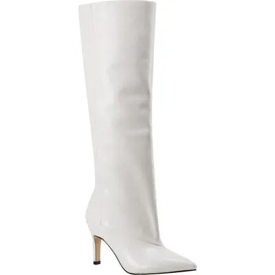 Marc Fisher Ltd Gentle Pointed Toe Knee High Boot In White