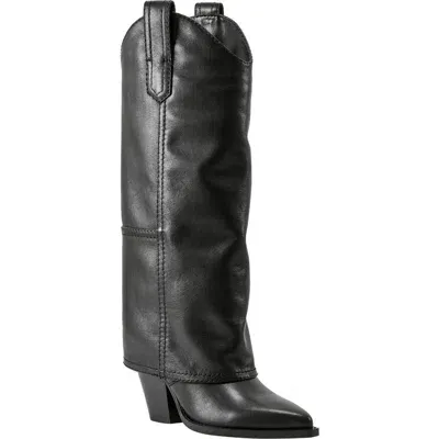 Marc Fisher Ltd Harlo Foldover Shaft Knee High Boot In Black 2