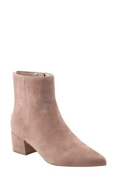 Marc Fisher Ltd Leonna Pointed Toe Bootie In Medium Natural