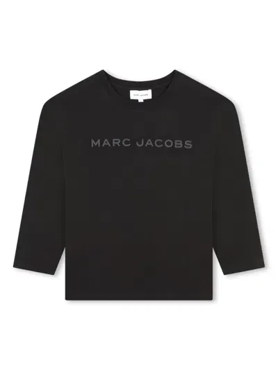 Marc Jacobs Kids' Branded T-shirt In Black