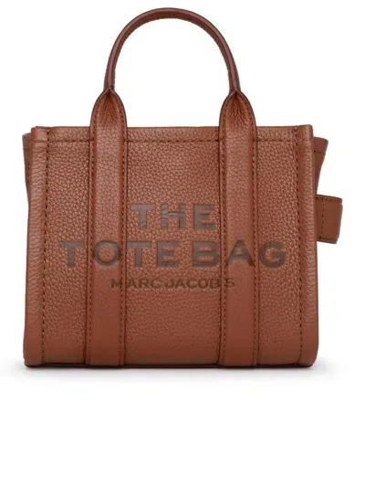 Marc Jacobs Brown Leather Micro Tote Bag