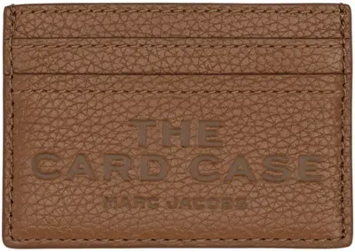 Marc Jacobs ブラウン The Leather Card Case カードケース In 212 Argan Oil