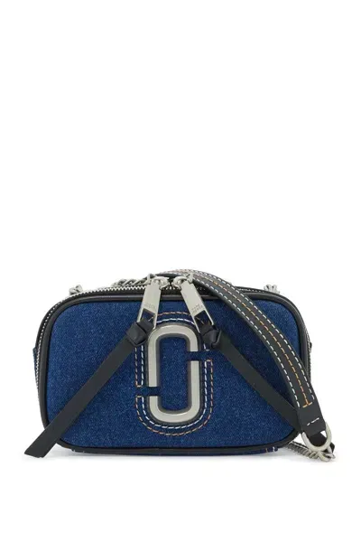 Marc Jacobs Camera Bag The Denim Chain Snapshot In Blue