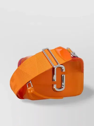 Marc Jacobs Clear View Rectangular Crossbody In Orange