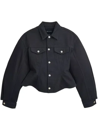 Marc Jacobs Fitted-waist Denim Jacket In Black