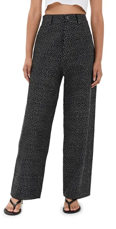 Marc Jacobs Glam Studs Oversized Jeans Black