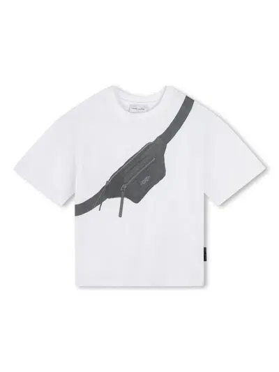 Marc Jacobs Kids' Graphic-print Cotton T-shirt In White