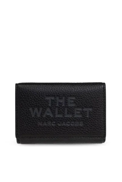 Marc Jacobs Logo Embossed Tri In Black