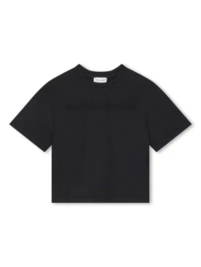 Marc Jacobs Kids' Logo T-shirt In Black