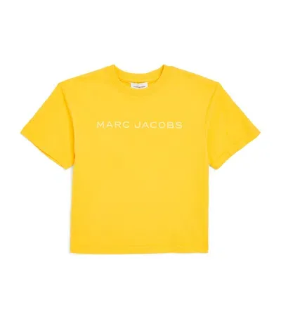 Marc Jacobs Kids' Logo T-shirt In Yellow